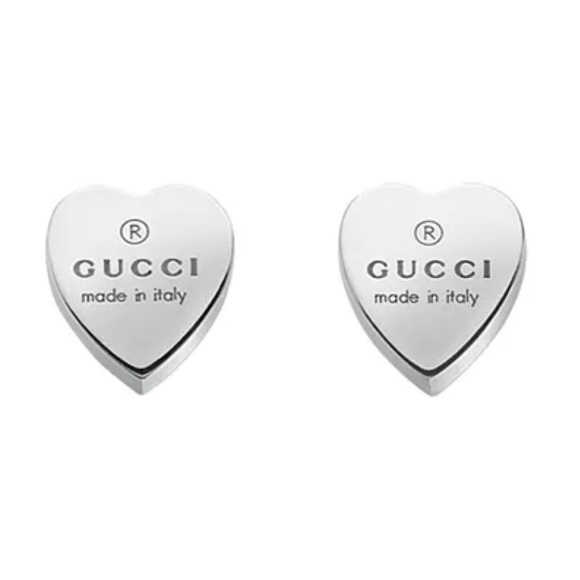 Gucci Sterling silver heart earrings - Picture 1 of 1